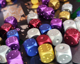 Aluminum Dice 5 Pieces 16mm Alloy Dice with Case