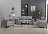 Modern Deep Seat Sofa Set 3 Pieces Living Room Furniture Set