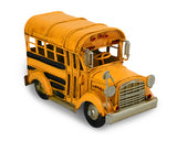 Handcrated Metal School Bus Retro Classic Vehicle Desk Decor