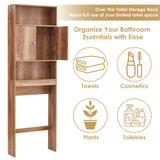 Over the Toilet Storage Cabinet 43 Inch 3-Tier Wooden Narrow Bathroom Rack Organizer Over Toilet