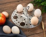 Egg Steamer Rack 304 Stainless Steel Extendable Steamer Trays with Removable Handle