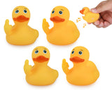 Large Middle Finger Rubber Duck Yellow Rubber Duck 3.07 Inch Funny Car Ornaments Duck for Car Dashboard Decoration, Computer Monitor Decor
