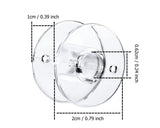 Sewing Machines Bobbins with Case 25 Pieces Plastic Bobbins