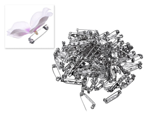 100 Pieces 1 Inch Safety Lock Bar Pin Backs