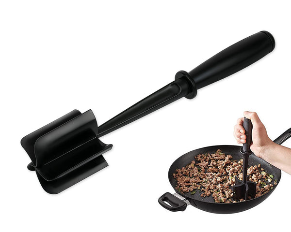 HIC Chopstir Ground Meat Kitchen Tool - Black - Spoons N Spice